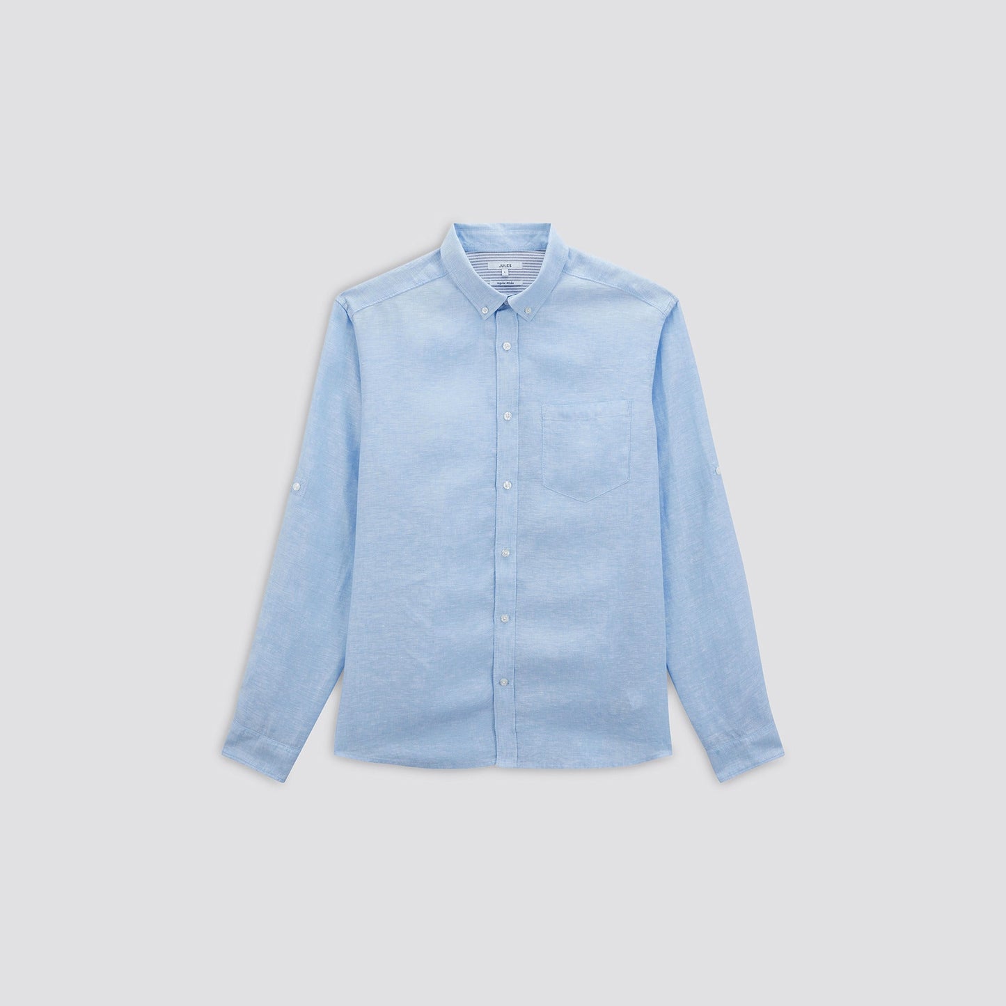Chemise regular unie lin