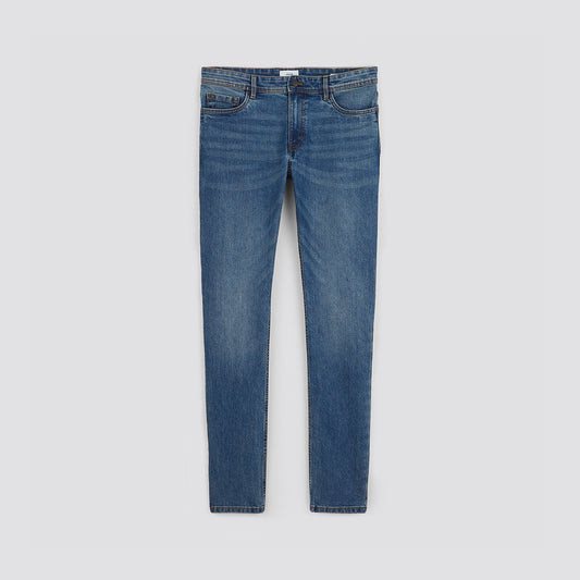 Jean slim en coton et polyester recyclés