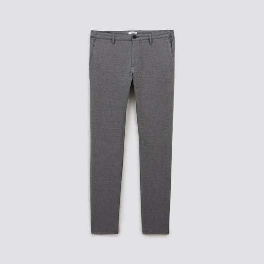 Pantalon chino slim elastiqué reliefé