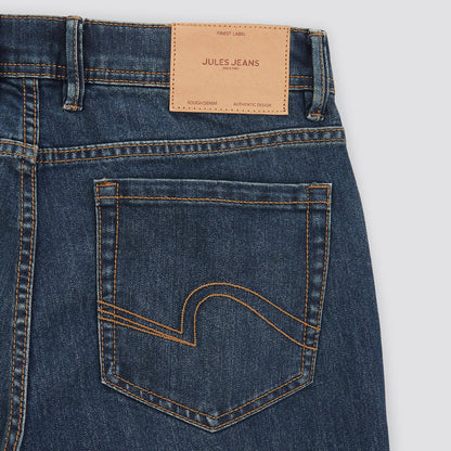 Jean straight 4 longueurs en coton et polyester recyclés