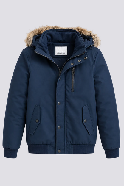 Blouson capuche fourrure amovible