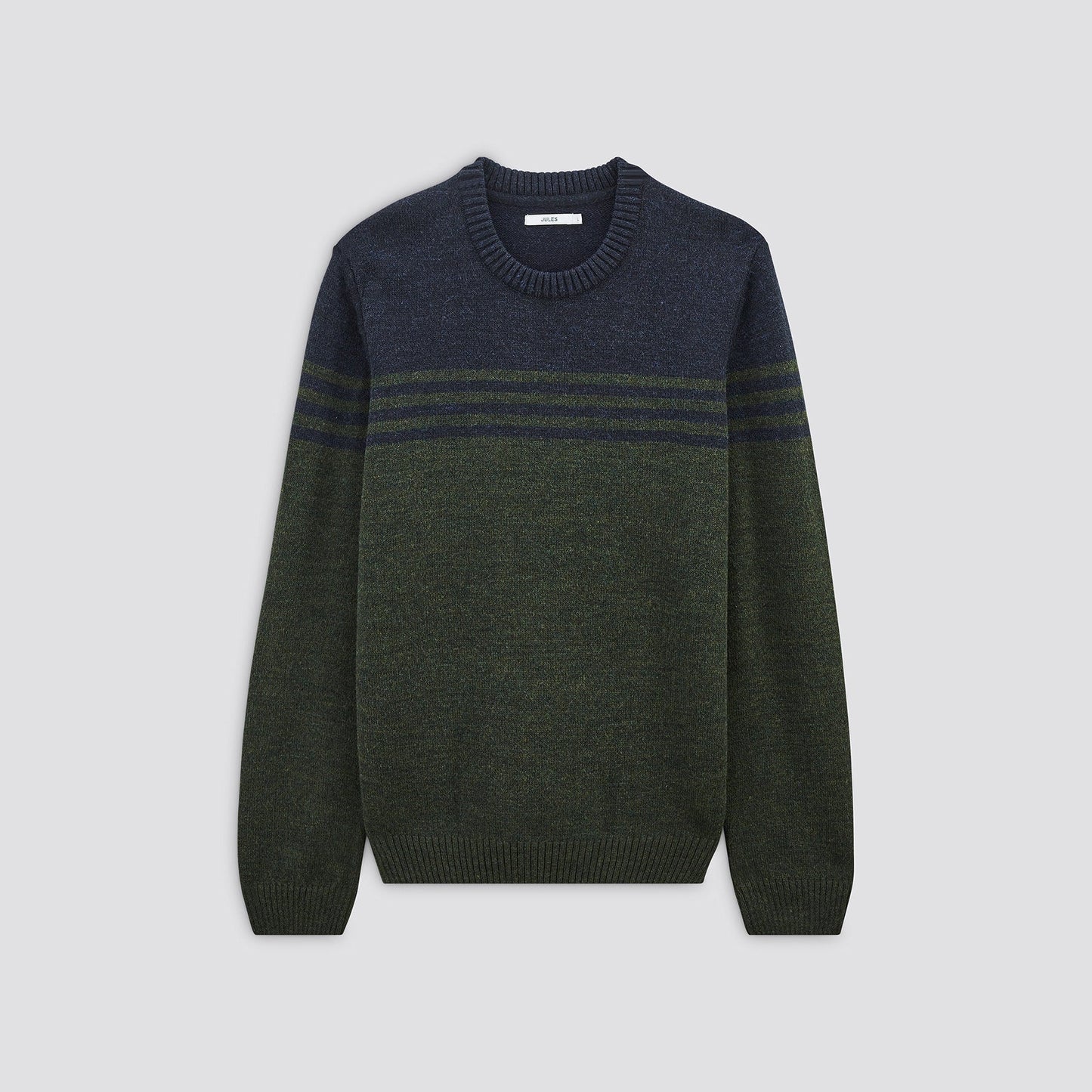 Pull à col rond colorblock