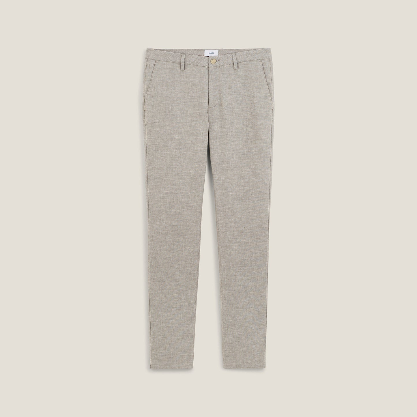 Pantalon slim fantaisie pied de puce
