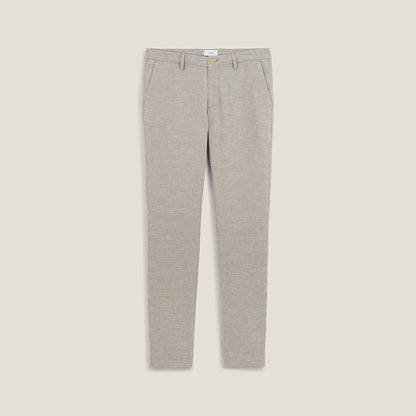 Pantalon slim fantaisie pied de puce