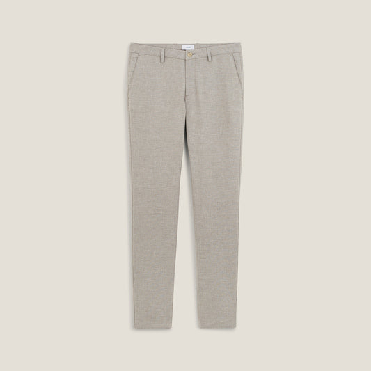 Pantalon slim fantaisie pied de puce