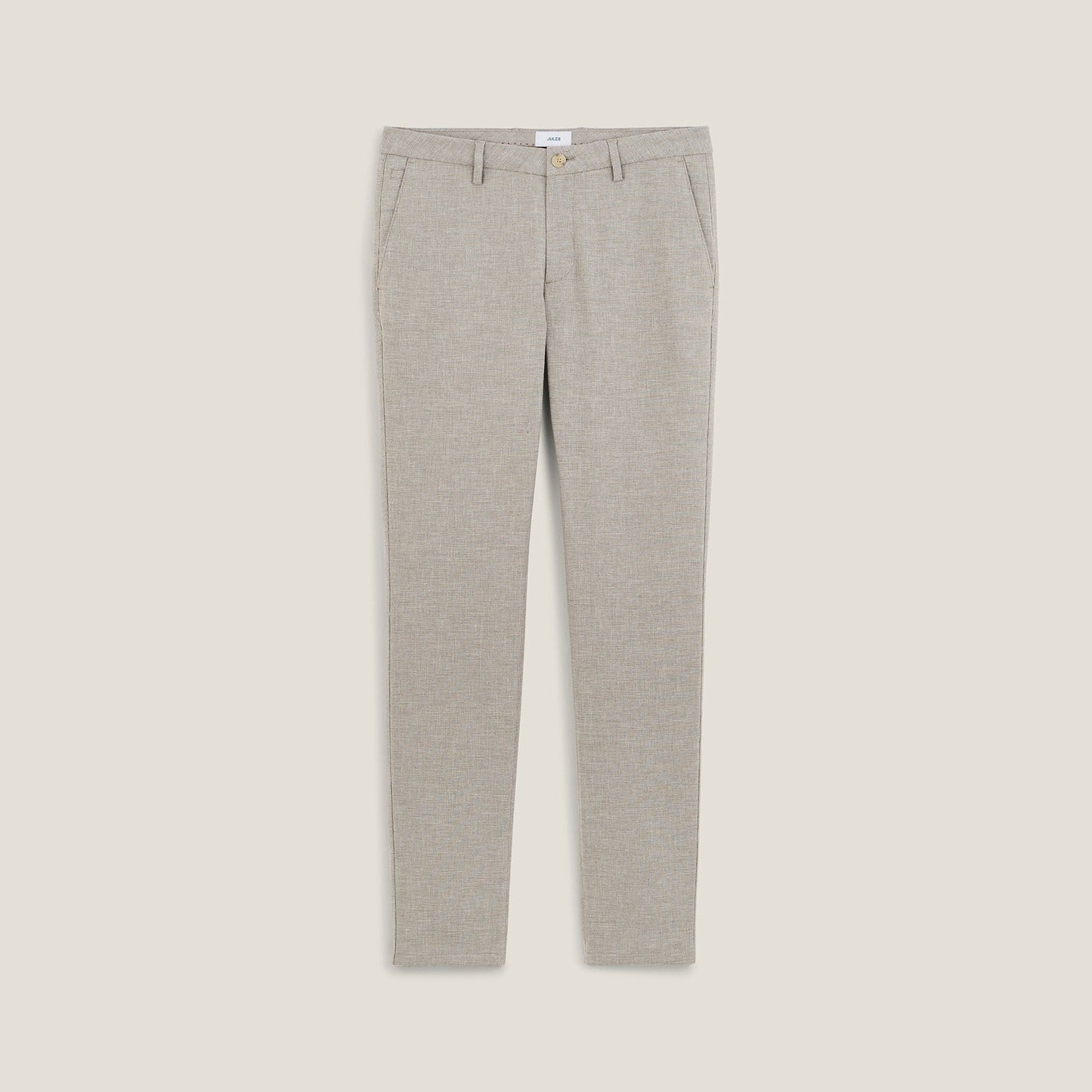 Pantalon slim fantaisie pied de puce