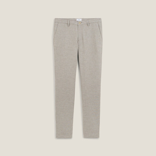 Pantalon slim fantaisie pied de puce