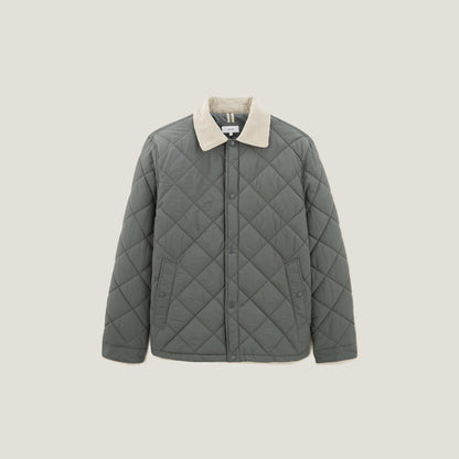 Blouson matelassé col velours