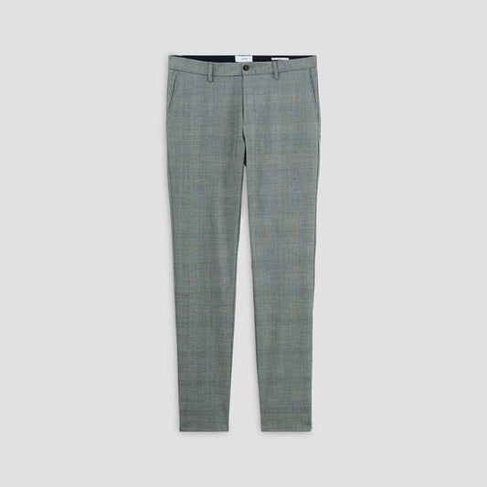 Pantalon chino slim à carreaux