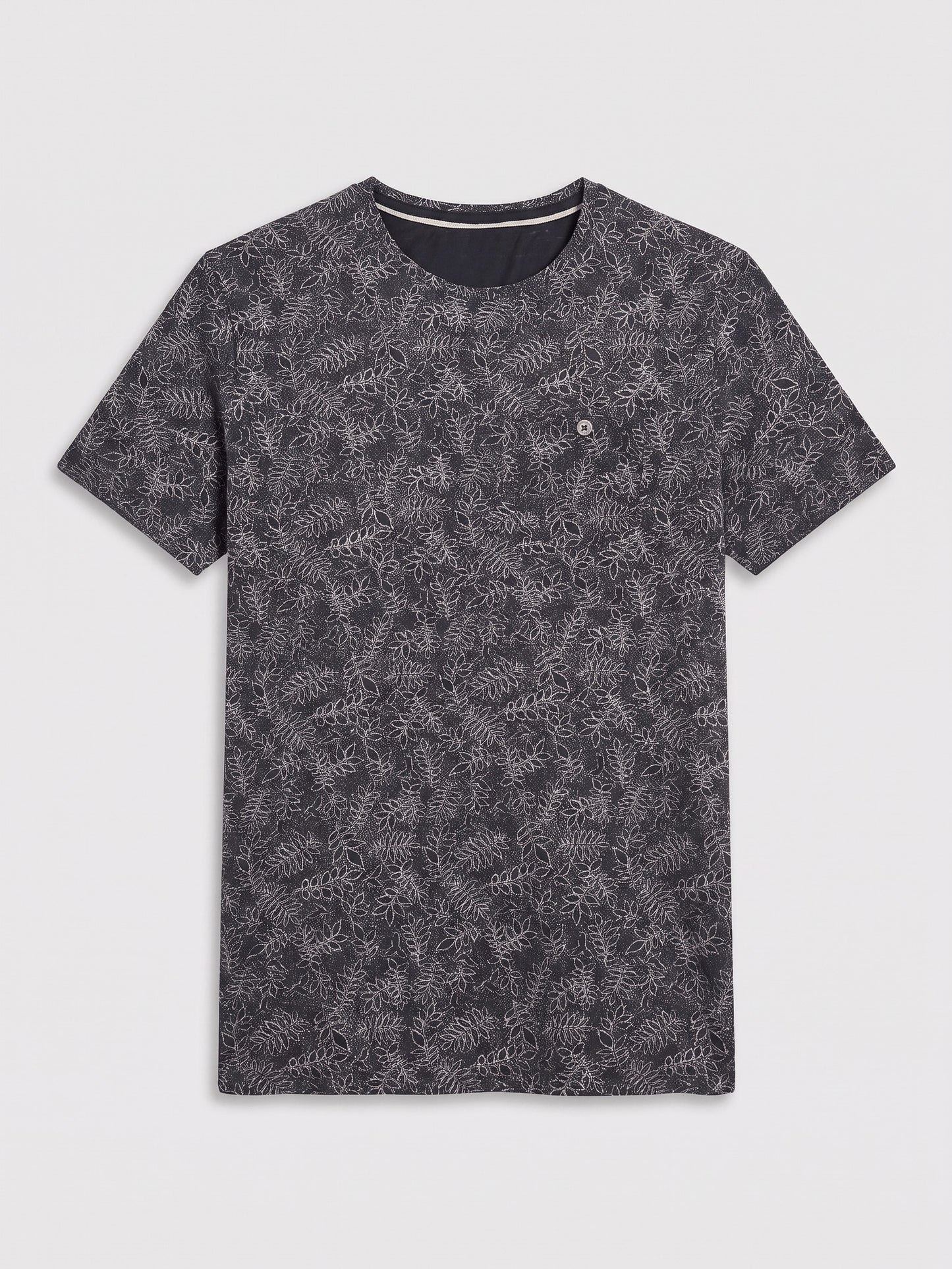 Tee-shirt col rond motifs floraux