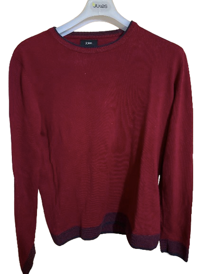 Pull col rond jeu de points