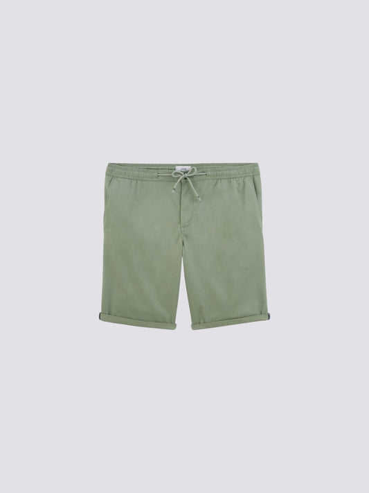 Bermuda chino uni taille élastiquée