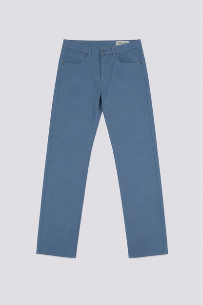 Pantalon droit bleu