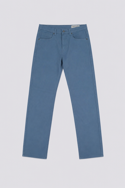 Pantalon droit bleu