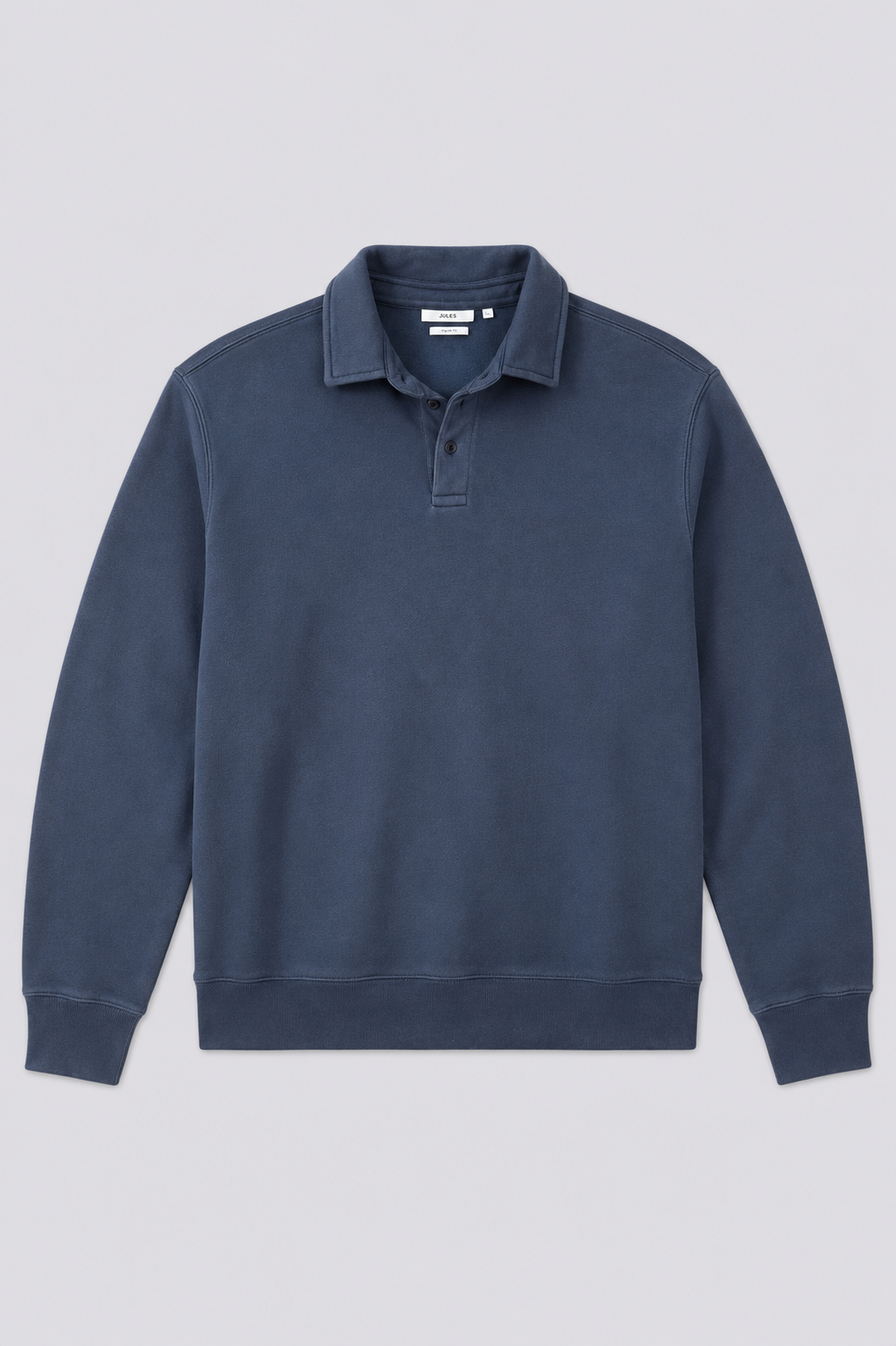 Sweat col polo uni