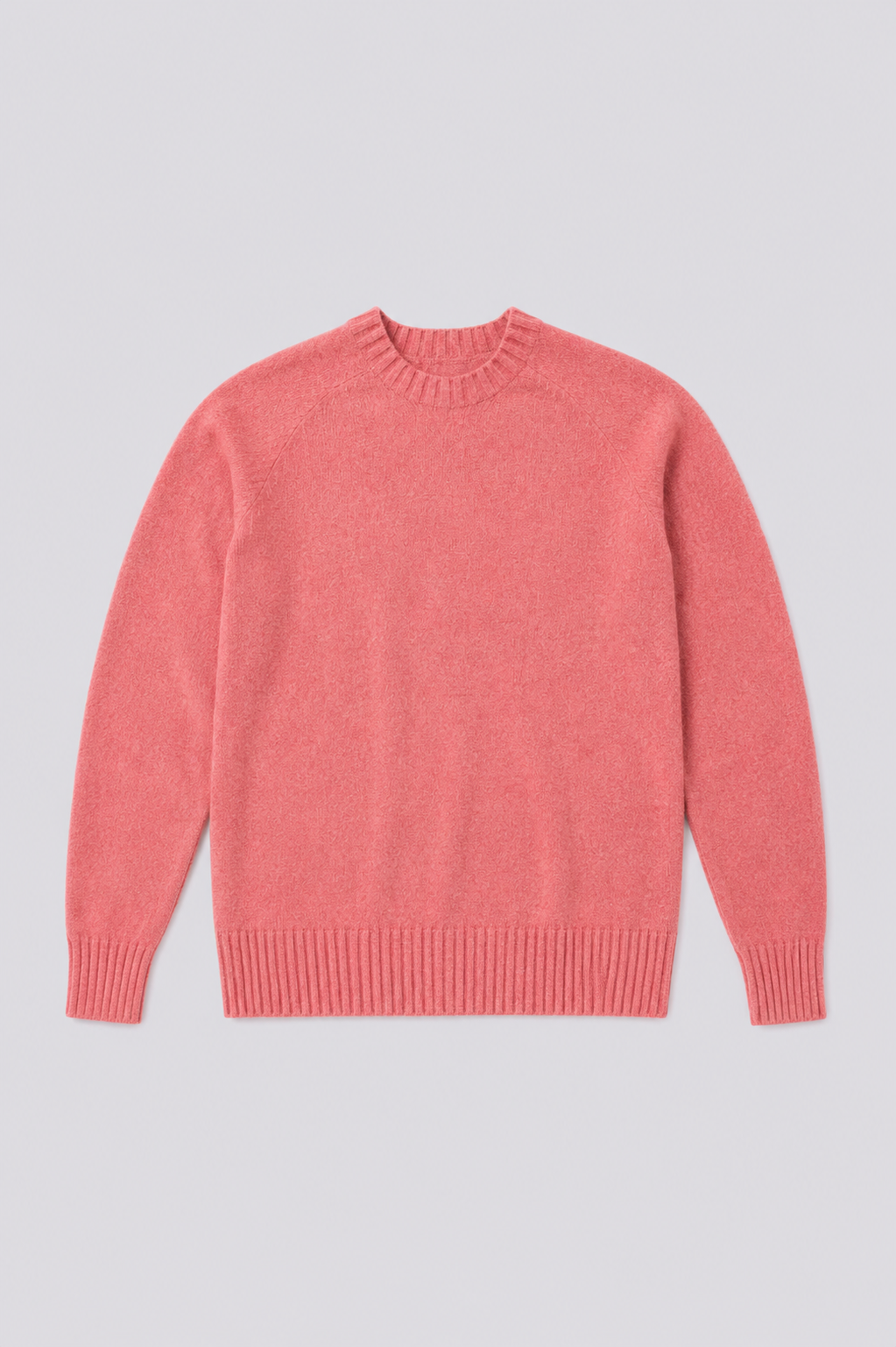 Pull sans couture col rond en laine