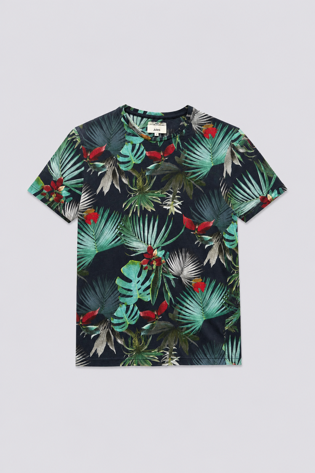 Tee shirt imprimé feuillages all over