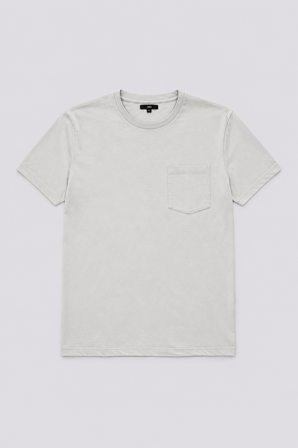 Tee shirt col rond uni à poche
