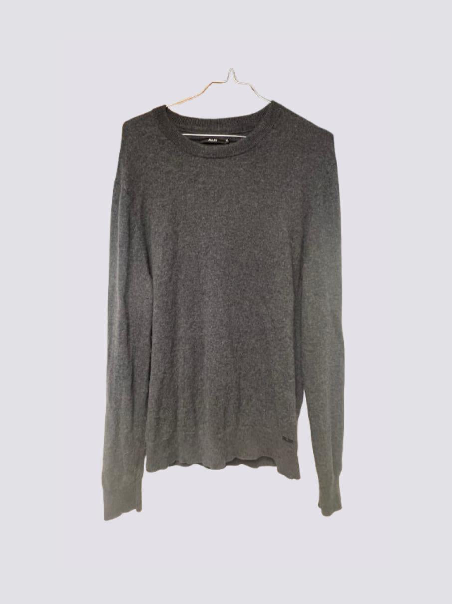 Pull col rond en mélange cachemire