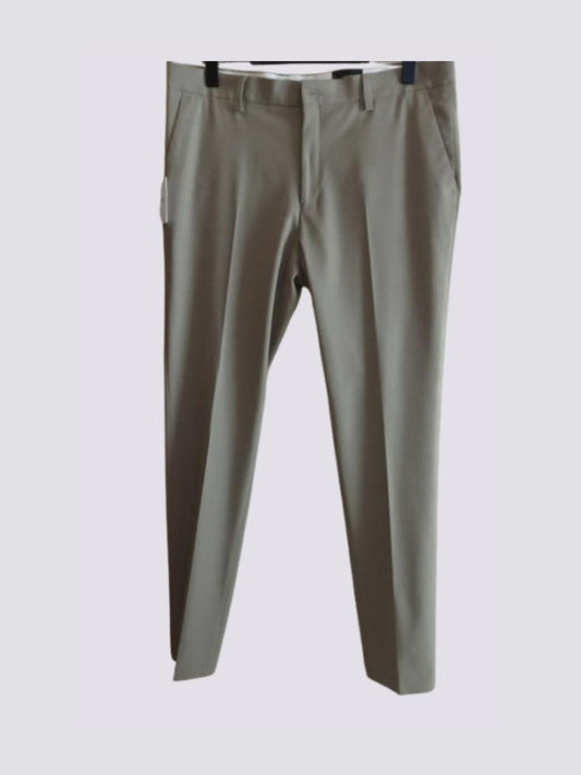 Pantalon costume slim vert