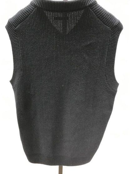 Pull col v sans manches relax - Bleu moyen
