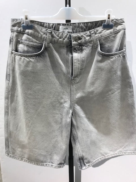 Short en jean long - Gris moyen