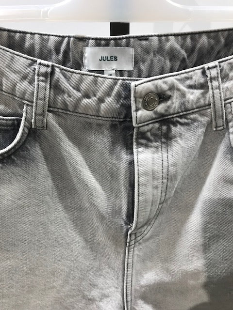Short en jean long - Gris moyen