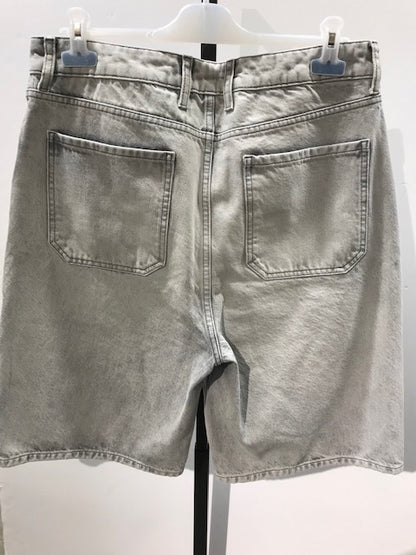 Short en jean long - Gris moyen