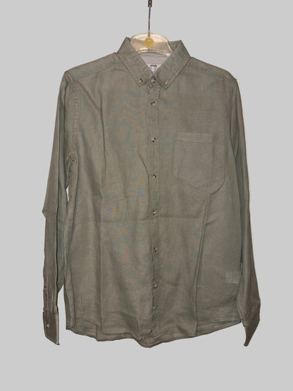 Chemise regular unie lin