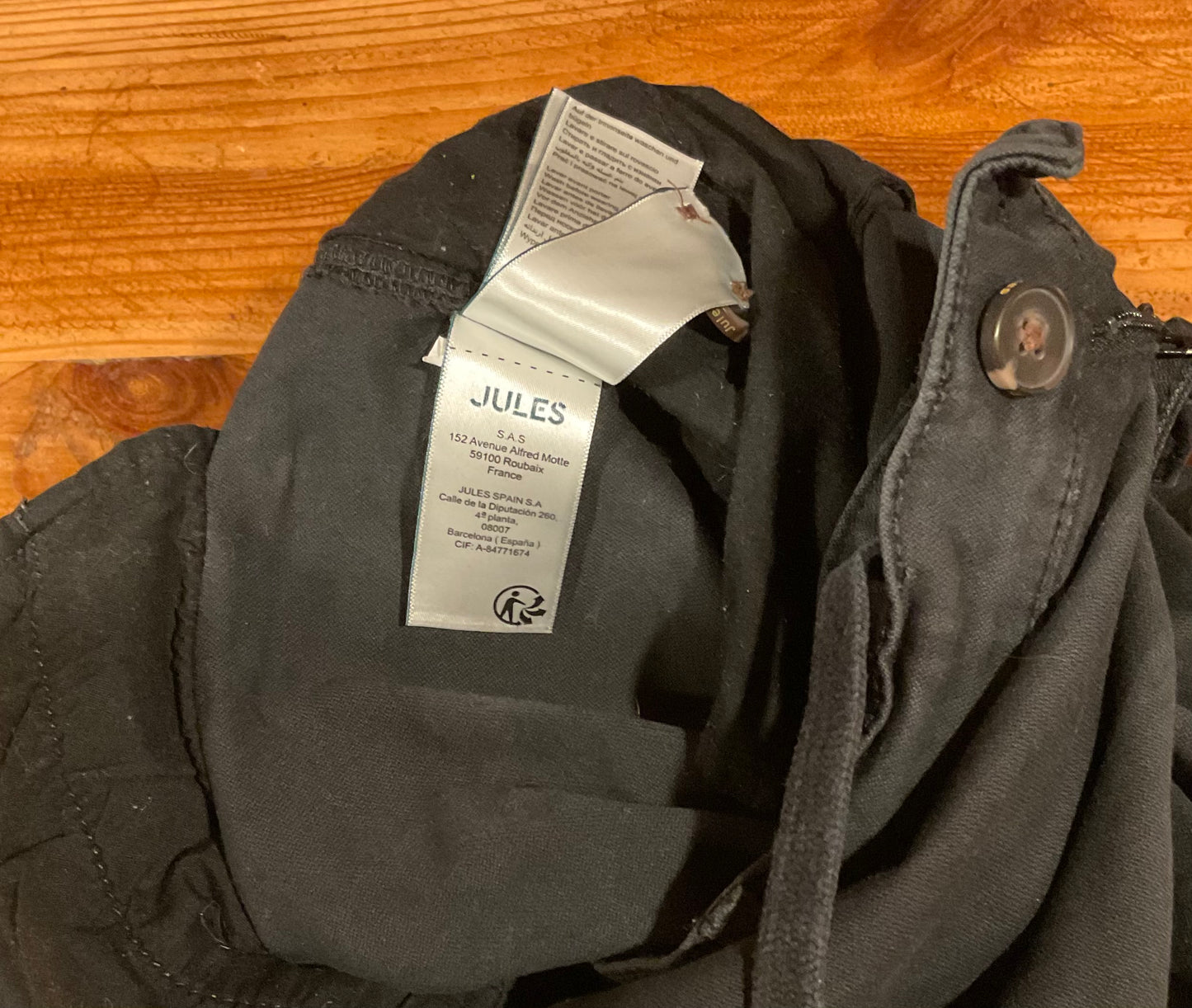 Chino forme cargo bas et taille elastiqué