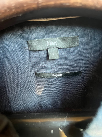 Chemise lin manches courtes regular