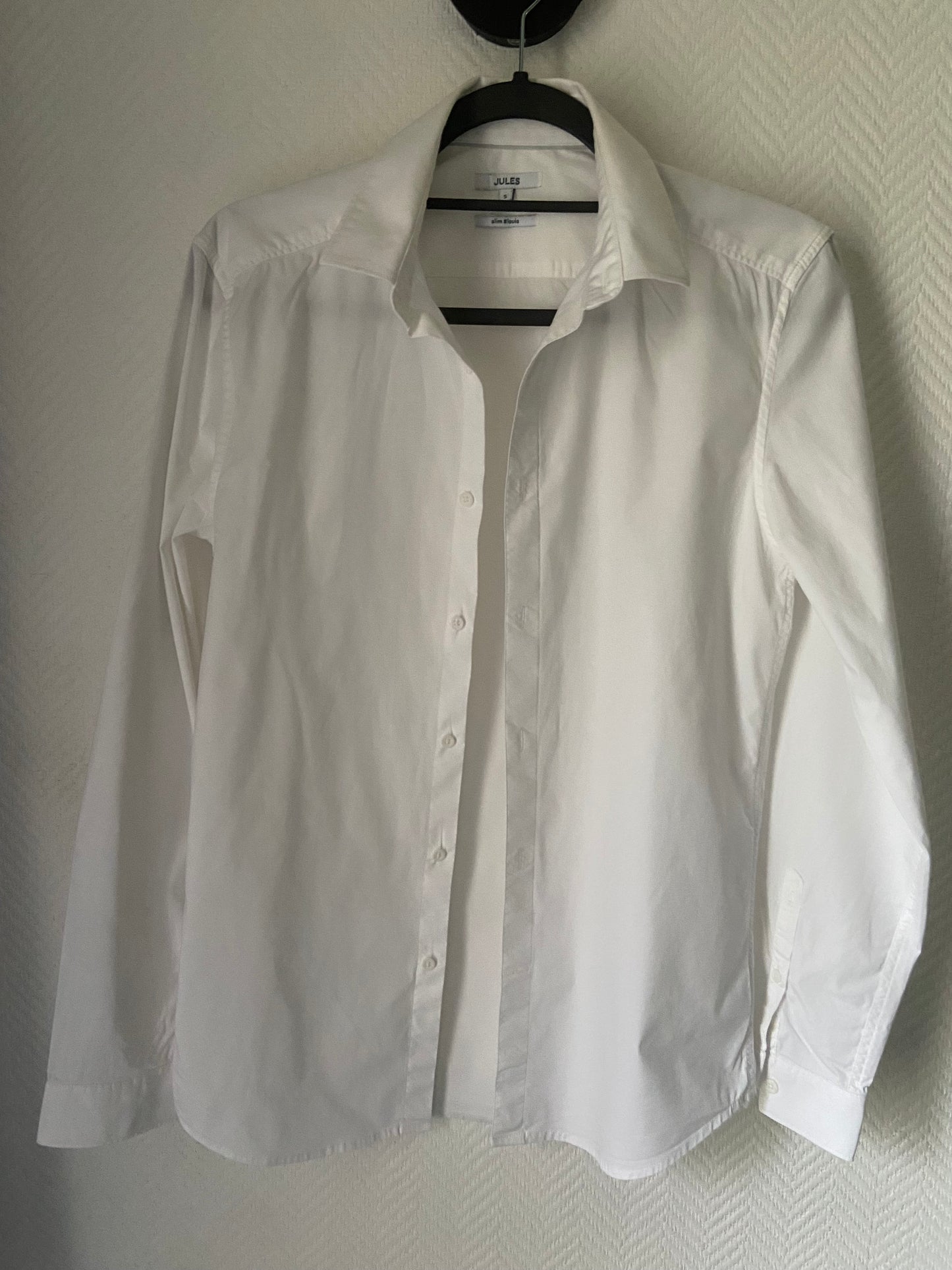 Chemise slim pop stretch unie coton biol