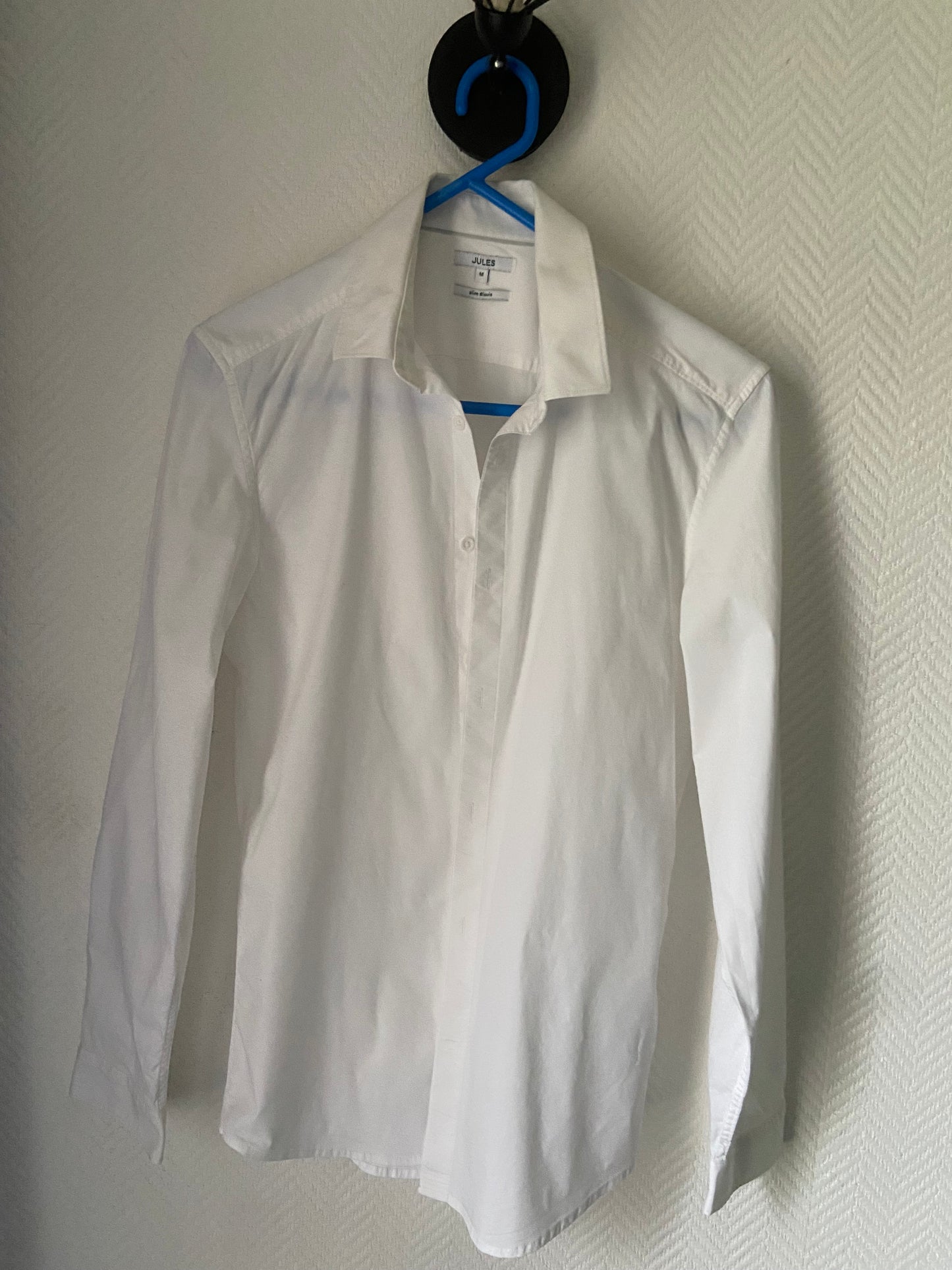 Chemise slim pop stretch unie coton biol