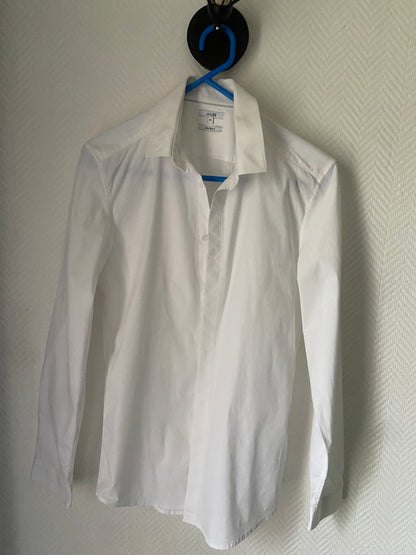 Chemise slim pop stretch unie coton biol