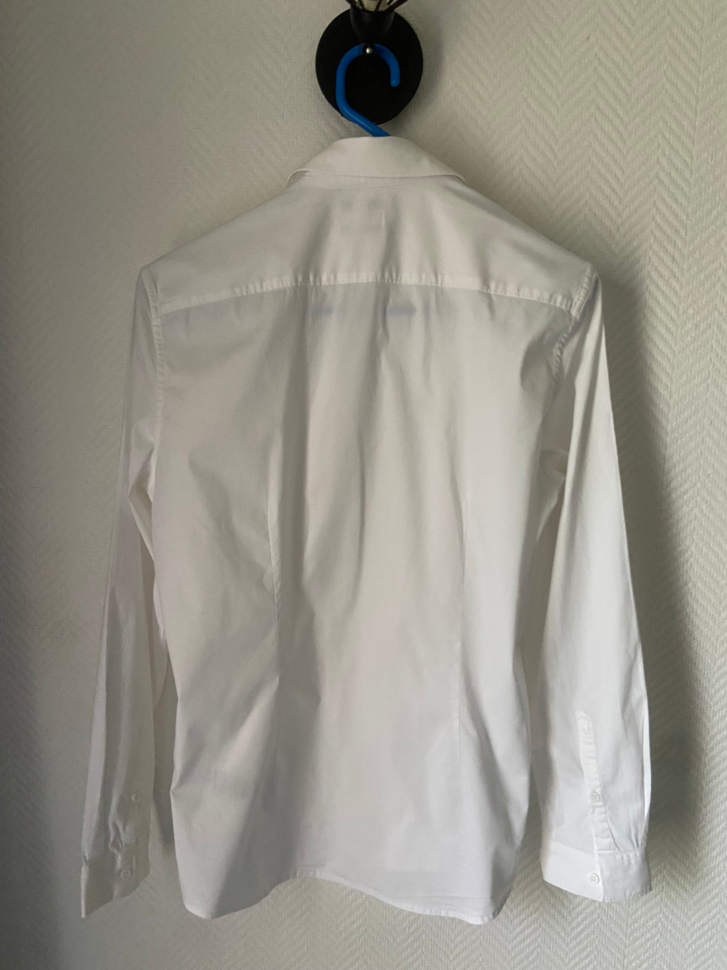 Chemise slim pop stretch unie coton biol