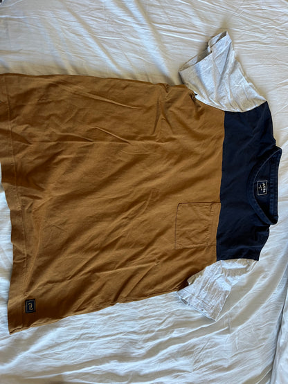 Tee shirt colorblock coton issu de l'agri bio