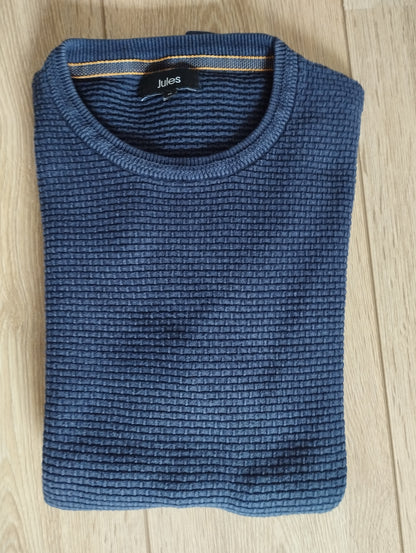 Pull col rond fantaisie (violet)