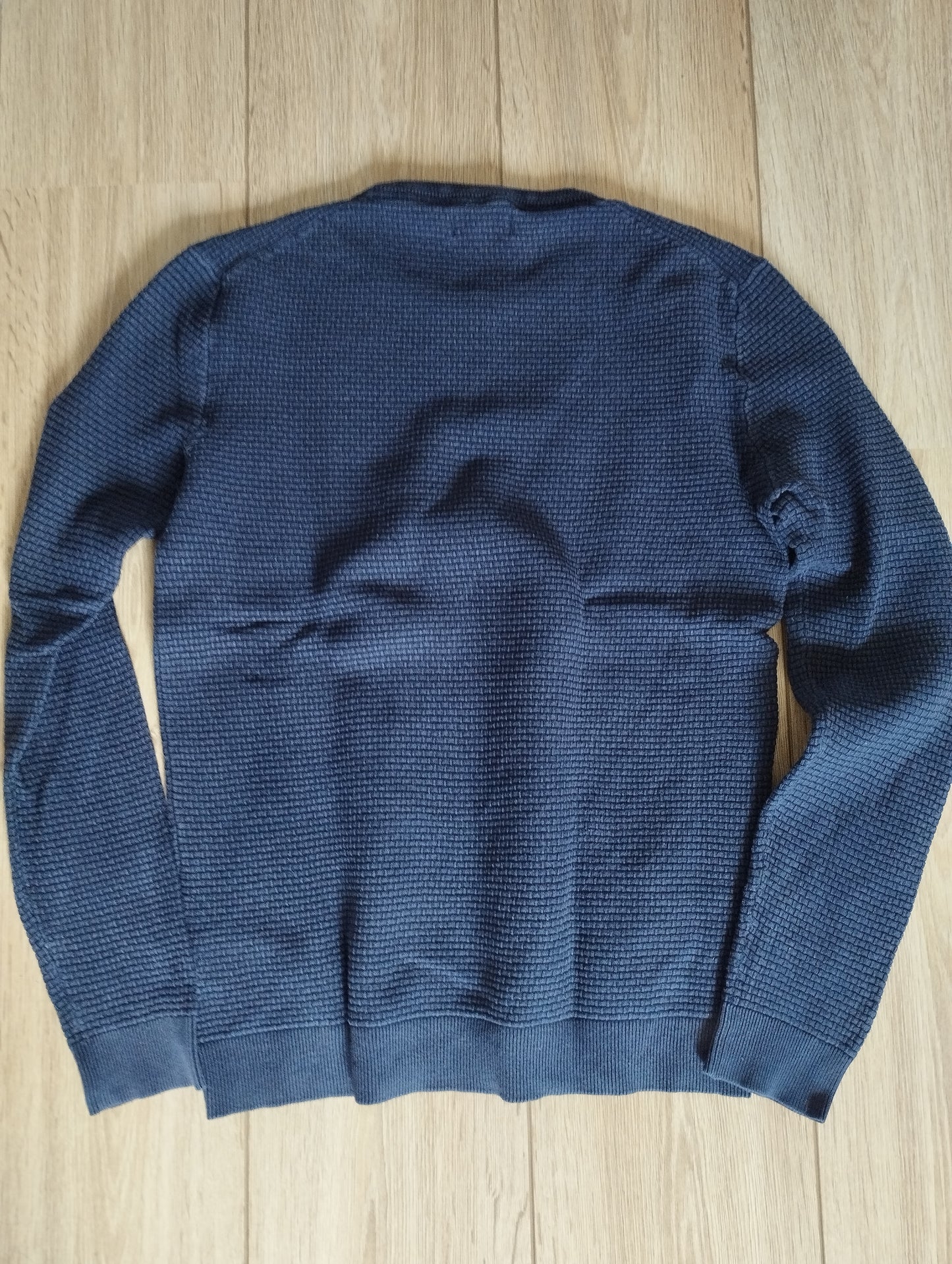 Pull col rond fantaisie (violet)