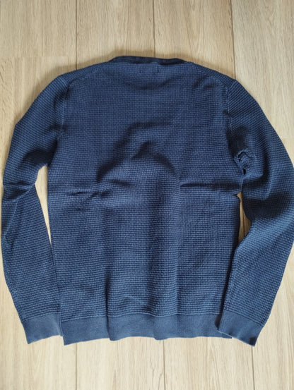 Pull col rond fantaisie (violet)