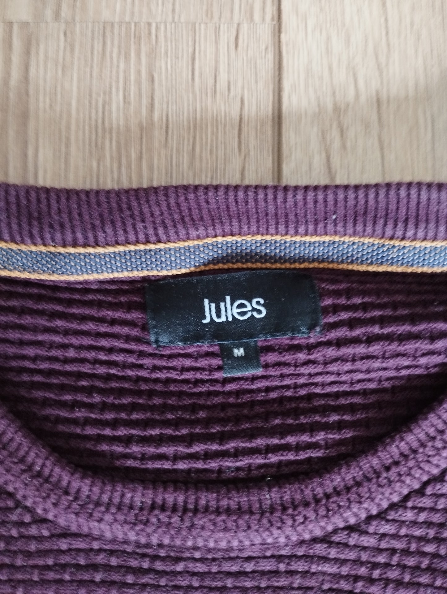 Pull col rond fantaisie (Bordeaux)
