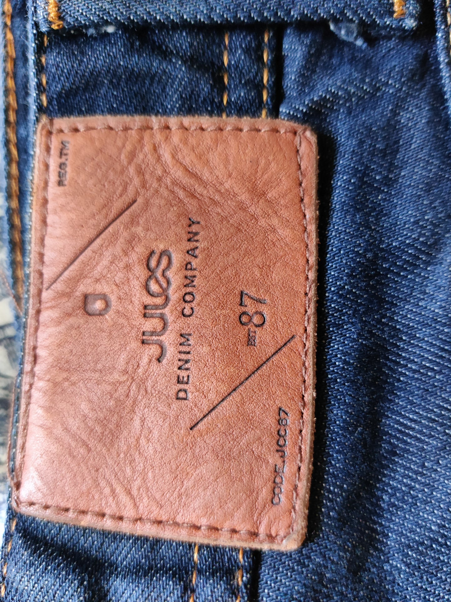 Jeans straight brut