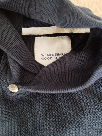 Pull col châle jeu de points