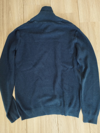 Pull col châle jeu de points