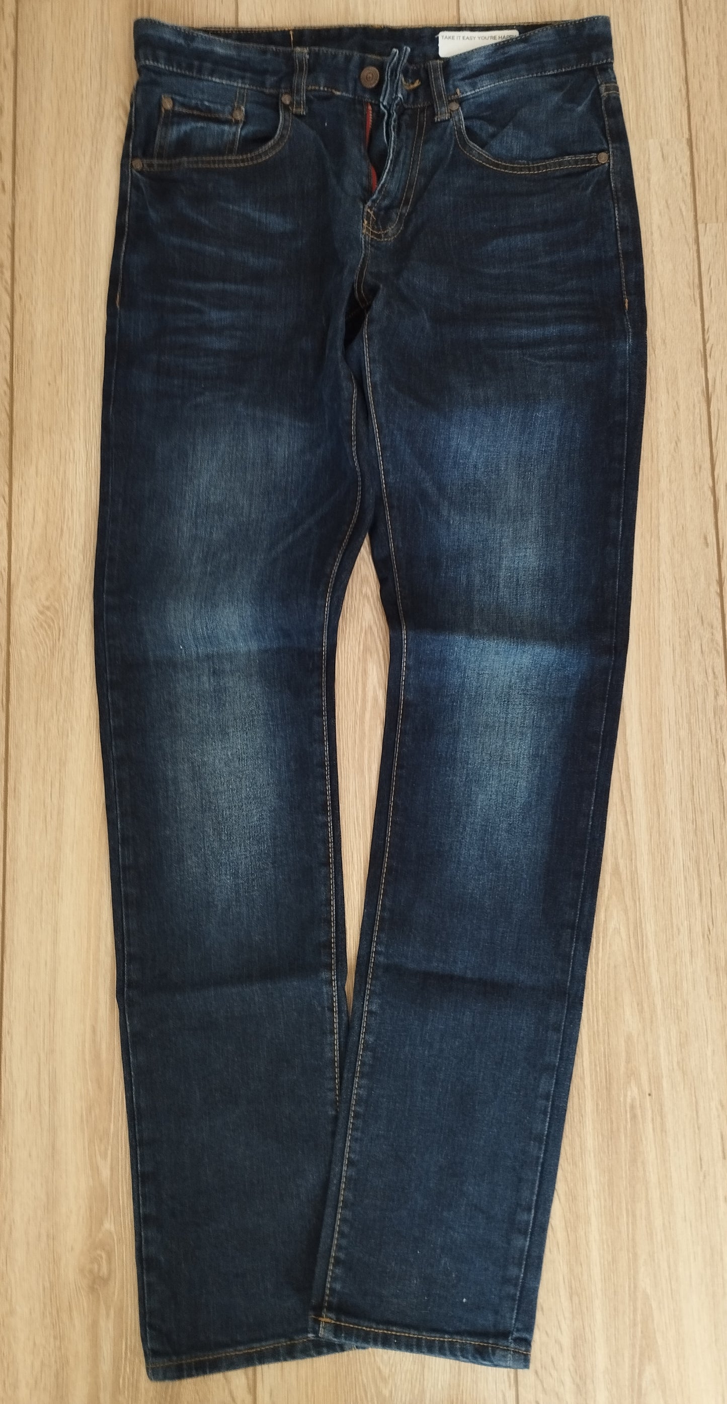 Jean effet légèrement délavé