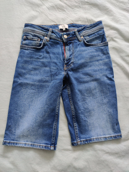 Bermuda denim en coton recyclé
