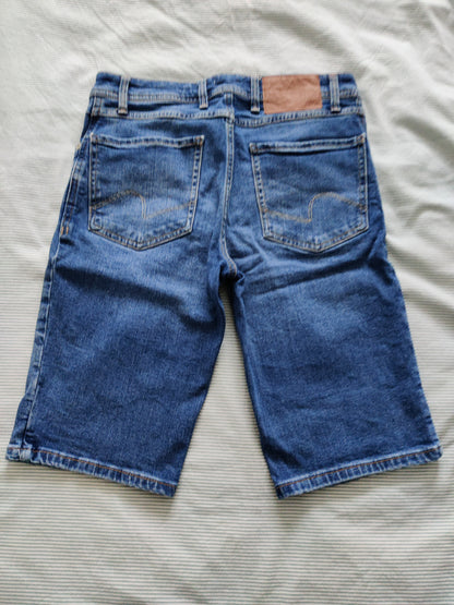 Bermuda denim en coton recyclé