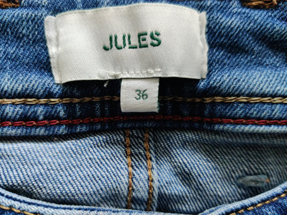 Bermuda denim en coton recyclé