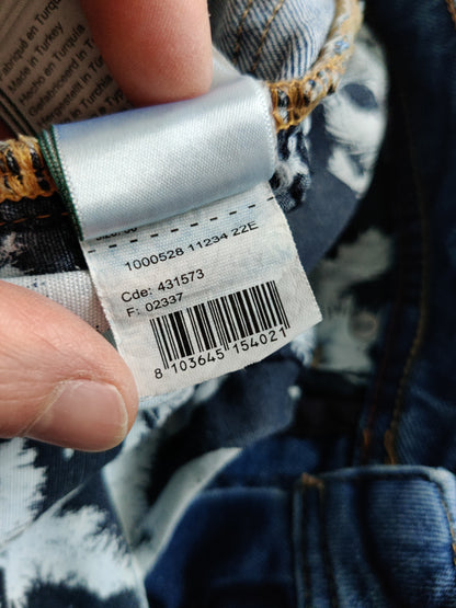 Bermuda denim en coton recyclé