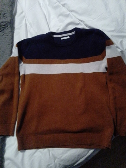 Pull col rond colorblock