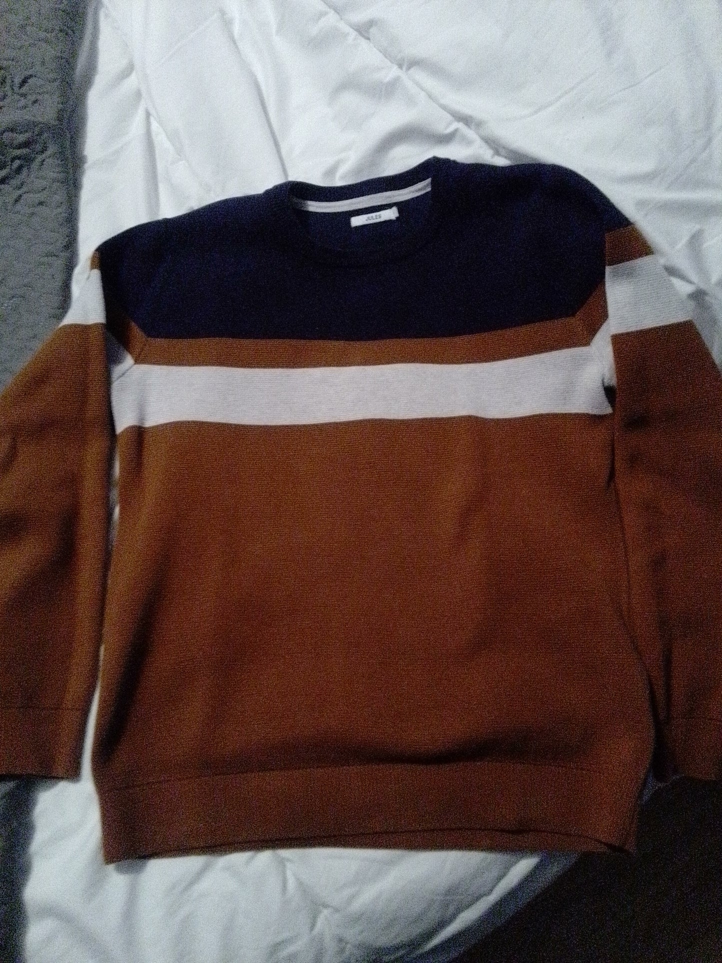 Pull col rond colorblock